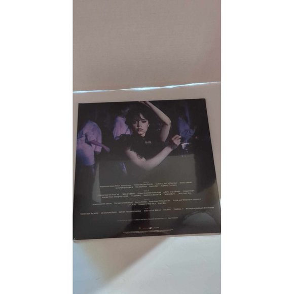 Danny Elfman & Chris Bacon - Wednesday Soundtrack 2XLP Enid's Pink Sweater Vinyl - Picture 2 of 2